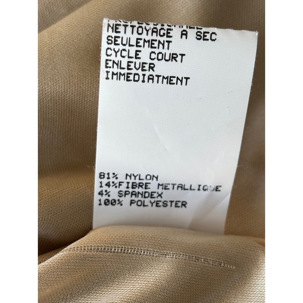 Vintage Gunne Sax Gown Corset Strapless Gold Glitter Animal Print 3/4 90s - Picture 8 of 8